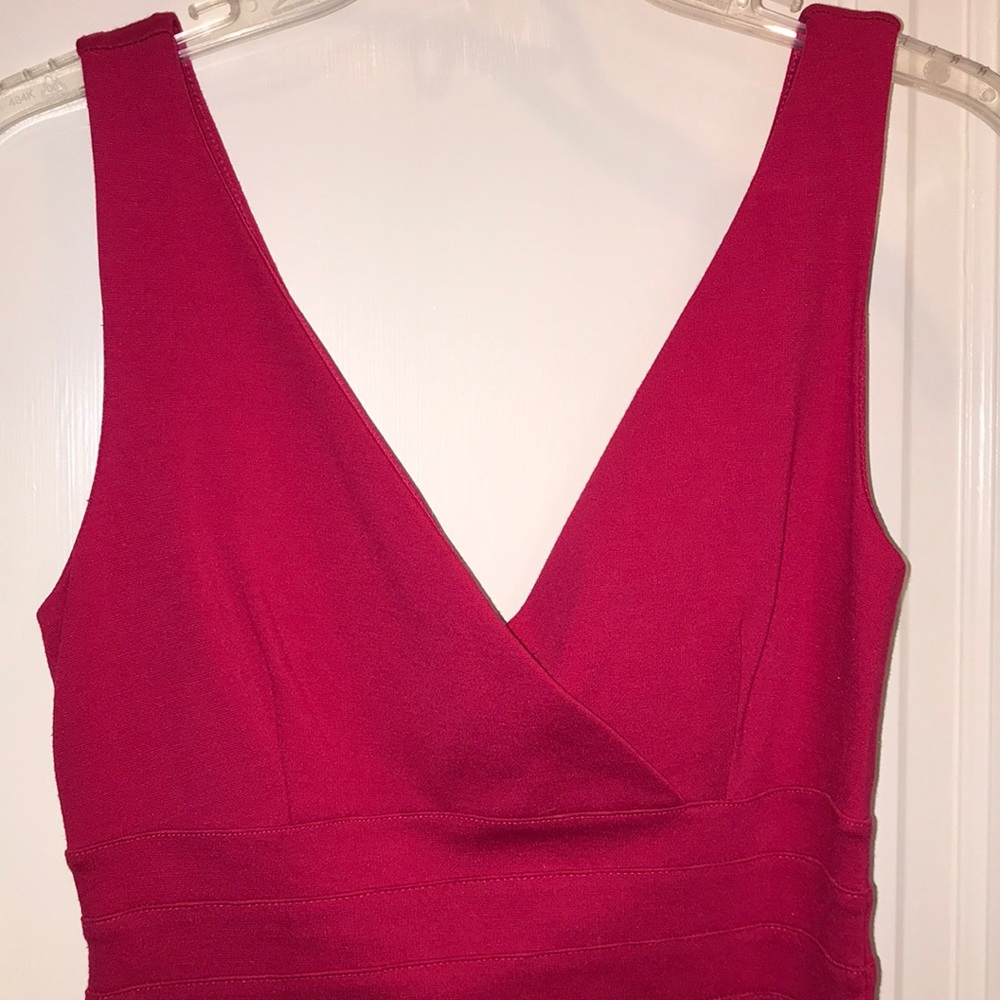 Deep pink bandage dress express size XS